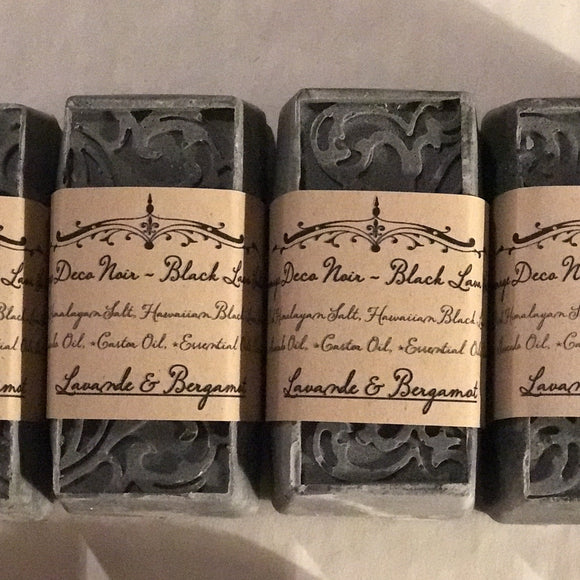 Soap~ Salt Glow Bar  Lavender & Bergamot ~ Deco Noir - Treasures of Alchemy